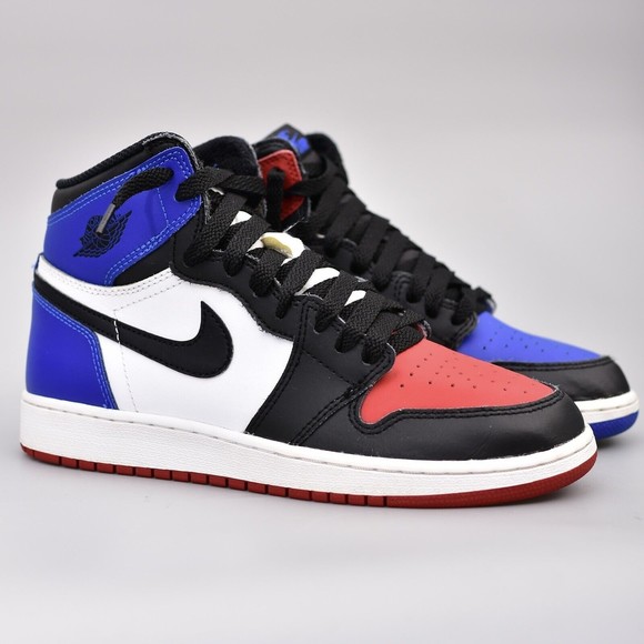 Jordan Other - SIZE YOUTH 6Y AIR JORDAN 1 RETRO HIGH GS TOP BLACK WHITE MULTICOLOR 575441-026